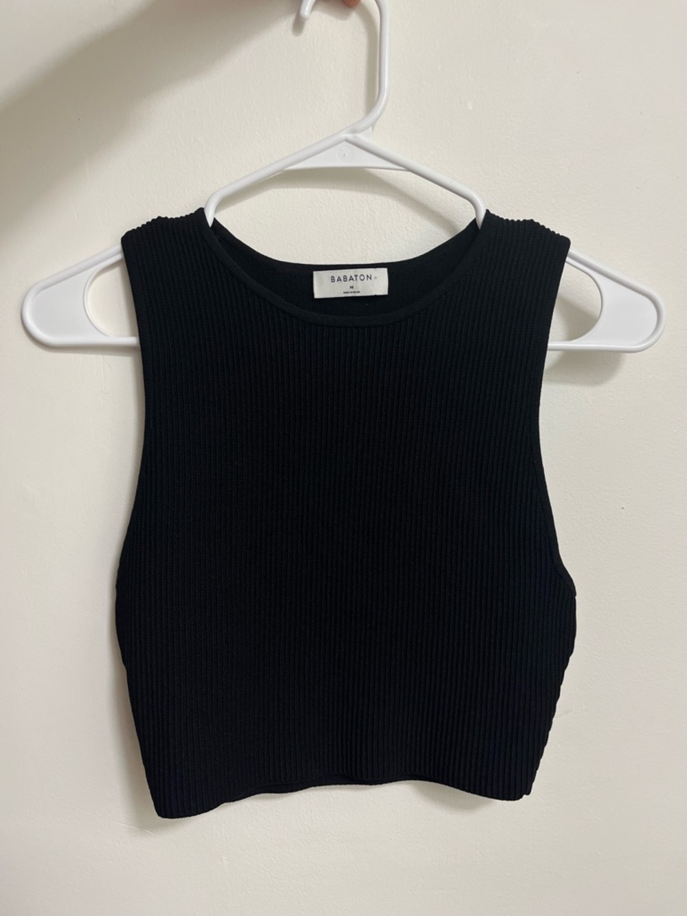 Aritzia Babaton Sculpt Knit Crop Top Tank
